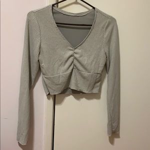 Long sleeve crop top